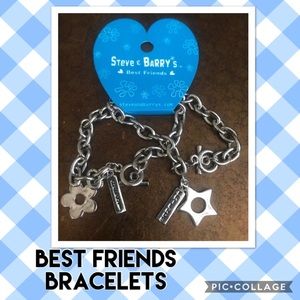 Best Friends Charm Bracelets BFF 2 piece Set Each Friend Gets 1 NEW Little Girls